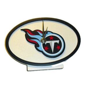 Tennessee Titans Wall Clock 7 x 5 inches New Nfl